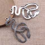 5pcs 51x28mm Antique Silver Color Snake Charms Pendant For DIY Jewelry Making Handmade Jewelry Craft Findings