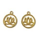 20pcs Charms Lotus Flower 23x20mm Tibetan Bronze Silver Color Pendants Antique Jewelry Making DIY Handmade Craft EF3677