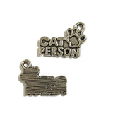20pcs Charms Cat Person Friend Forever 13x18mm Tibetan Silver Color Pendants Antique Jewelry Making DIY Handmade Craft EF3726