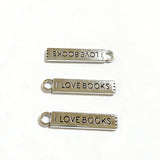 10pcs 27x5mm Alloy Charm i love Books rectangle Pendant EF3782