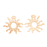 10pcs 28x25mm 3 Colors Sun Charms Sun Pendant Charms For Jewelry Making EF3599