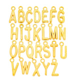 S109-1 One set(26pcs) shiny Gold color 26-Capital- letters Crafted charms ef4350