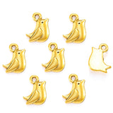 20pcs 11x9mm Tiny Bird Charm Cute Bird Charms For Jewelry Making Antique Silver Color Bird Charms ef4044