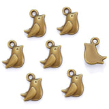 20pcs 11x9mm Tiny Bird Charm Cute Bird Charms For Jewelry Making Antique Silver Color Bird Charms ef4044