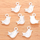 20pcs 11x9mm Tiny Bird Charm Cute Bird Charms For Jewelry Making Antique Silver Color Bird Charms ef4044