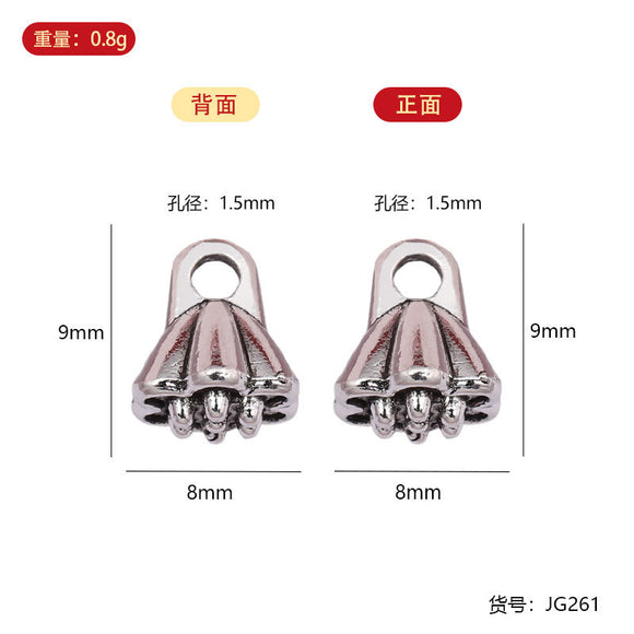 9*8mm 20pc Ancient Silver Tibetan Silver Lotus Pod Lotus Seed Pendant ef4612