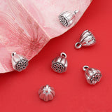 9*6mm 20pc Alloy Tibetan Silver Mini Lotus Seed Pod Pendant ef4614