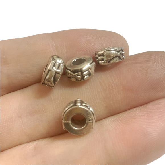 9.4x4.7mm hole 4mm 20pc Zinc alloy beads ef4792