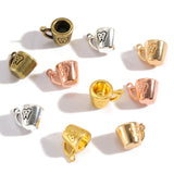 10pc 14*10mm/2.8g DIY Handmade Mini Cup Alloy Pendant ef4854