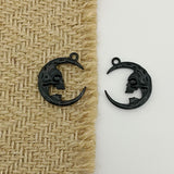 10pcs 27x23mm Alloy Charm Moon Skull Pendant Crafts ef4948