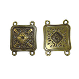 5PCS 30 * 39mm DIY Alloy Jewelry Porous Hollow Square Carved Connector ef5070