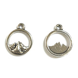 20pc 14x11mm Mountain and water vow DIY couple bracelet, anklet, necklace, pendant, zinc alloy jewelry ef5079