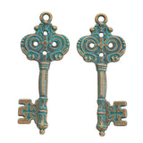 5pcs 51x20mm Key Charms Metal Keys Charms Vintage Key Charms Findings Vintage DIY Accessories For Jewelry Making ef5095