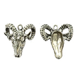 3 Pieces 30*30mm Antique Silver Color Cow Charms Wicca Bracelet For DIY Jewelry Making ef5148
