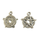 15Pieces 18*19mm Mixed Alloy Antique Silver Color Star Hollow Charms Necklace Pendant Accessory For DIY Jewelry Making ef5153