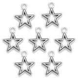 17*15mm Alloy Charm Star Hollow out Pendant For Handmade Crafts 50pcs/lot ef5164