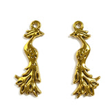 20pc 31x11mm Phoenix Bird Charms, Alloy Pendant Charms in Gold/Silver/Bronze Tone, for DIY Jewelry & Hair Accessories ef5166