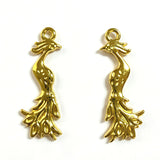 20pc 31x11mm Phoenix Bird Charms, Alloy Pendant Charms in Gold/Silver/Bronze Tone, for DIY Jewelry & Hair Accessories ef5166