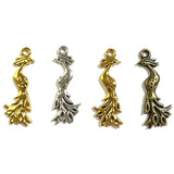 20pc 31x11mm Phoenix Bird Charms, Alloy Pendant Charms in Gold/Silver/Bronze Tone, for DIY Jewelry & Hair Accessories ef5166