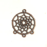 5pcs 34*29*1.5mm seven colors of the spectrum  Alloy Charm Pendant dreamcatcher Handmade Crafts H0198