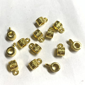 30pcs Tibetan Silver Tone Textured Bail Connector H2756 Charms for Jewelry Making h0299