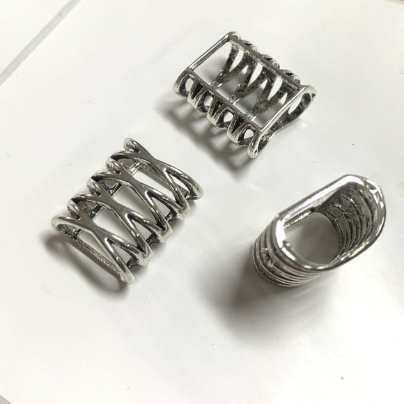 10pcs 20x17x10mm hole 13x8mm Alloy Charm geometric Hollow out Pendant H0319