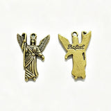 63pcs Archangel Raphael Charms Antique Gold Color Pendants for DIY Jewelry Making Charms Findings H0441