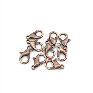 12Pcs 21mm antiqued copper gold-tone silver-tone Lobster Parrot Clasps h0694