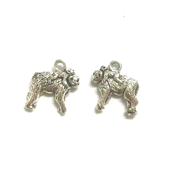 14x13mm 10pc Vintage Alloy Monkey Pendant Charm Jewelry H0758
