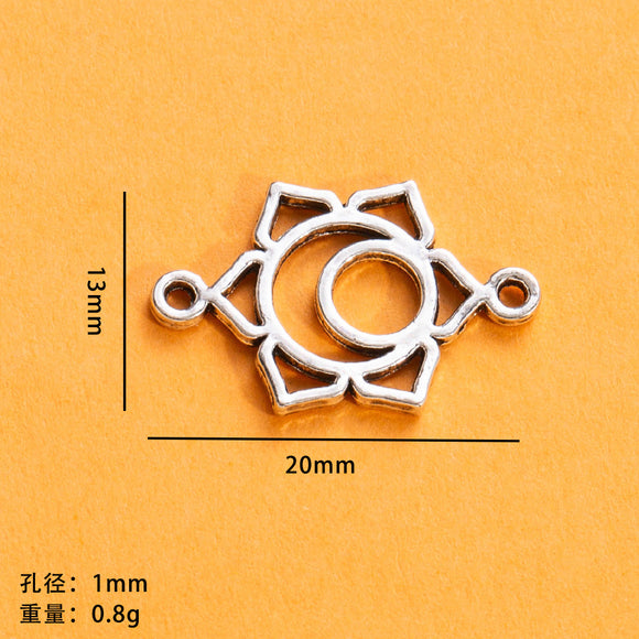 13*20mm 20pc Chakra Pendant Connector h0896
