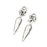 20Pcs  25*6*3MM Alloy Charm carrot Cute DIY Jewelry Handmade Crafts h1051