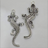 5pcs 71x30mm Alloy Charm Gecko lizard Pendant for DIY Jewelry h1152