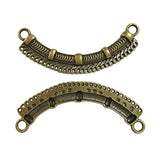 4pcs 69mm Tibetan silver crafted Connector Charms H1150