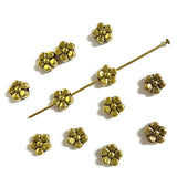 100 cuentas espaciadoras de flor de ciruelo en tono cobre H1890