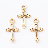 20pcs 21x12mm  Tibetan silver cross charms H2775