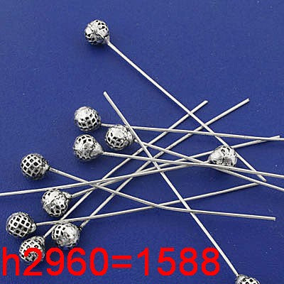20pcs Tibetan silver W/head pin/unique head h2960