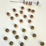 50pc 5.7x2mm 0.26g/pc Vintage Antique Bronze & Antique Copper  Spacer Beads, Metal Washer Beads for Bracelet Necklace DIY h3782