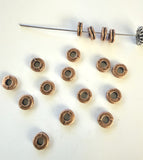 50pc 5.7x2mm 0.26g/pc Vintage Antique Bronze & Antique Copper  Spacer Beads, Metal Washer Beads for Bracelet Necklace DIY h3782