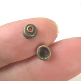 100Pcs 6×3.5mm 0.26g/pc Zinc Alloy Antique Red Copper Antique Bronze Round Spacer Beads DIY Jewelry Accessories H5246