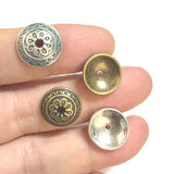 20pc 14mm 1.2g/pc Antique Vintage Flower Bead Caps | Zinc Alloy Jewelry Making Findings h5318