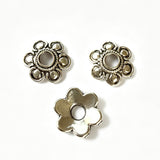 20pc 15mm 1.05g/pc Antique Silver Flower Bead Caps, Zinc Alloy Bead End Caps for Bracelet Necklace DIY Craft h5319