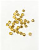 5.5mm 100-piece alloy golden sunflower spacer bead, bead holder spacer, bead accessory h6005