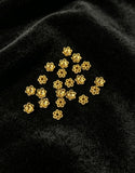 5.6mm 100-piece alloy golden hollowed-out plum blossom base spacer DIY jewelry accessory h6006