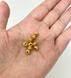 6X4mm 50 pieces alloy gold Fried Dough Twists flat spacer beads handmade bead bracelet spacer material h6017