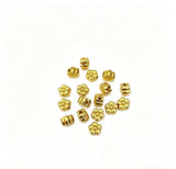 6.2x4.4mm 50-piece alloy golden plum blossom straight hole loose beads string beads spacer h6018