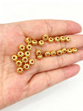 5.5x3.2mm 50-piece alloy golden pumpkin lace bead spacer bracelet, cultural play, bodhi spacer, h6019
