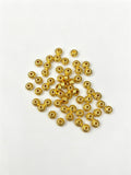 5.5mm 100-piece alloy golden spacer beads, vintage cloud pattern, small golden beads, through-hole loose beads, DIY bead stringing, h6021