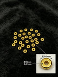 6mm 100-piece alloy gold flat spacer beads, plain surface, small gold spacer beads, handmade bead stringing, h6022