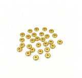 5mm 100-piece alloy gold flat spacer beads, plain surface, small gold spacer beads, handmade bead stringing, h6023