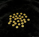 5mm 100-piece alloy gold flat spacer beads, plain surface, small gold spacer beads, handmade bead stringing, h6023